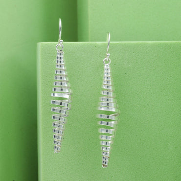 MAIRA Antique 925 Silver Contemporaray officewear Spring Round Earrings for Women/Gift for Girls