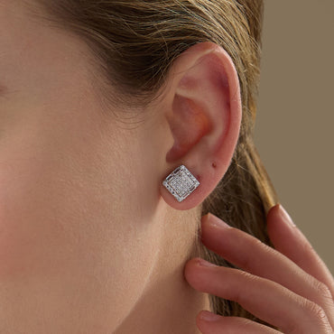 MAIRA made with Swiss Zirconia Dazzling 925 Sterling Silver Earrings / Gifts for Women