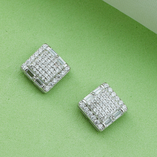 MAIRA made with Swiss Zirconia Dazzling 925 Sterling Silver Earrings / Gifts for Women