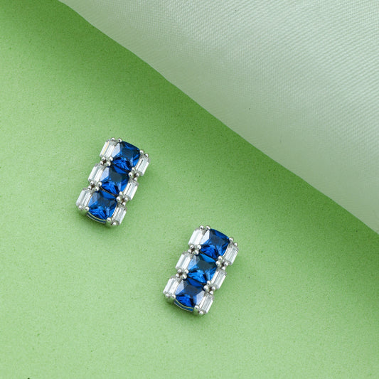 MAIRA Adorable 925 Sterling Silver Zirconia Studs Earrings for Women/Gifts for Girls