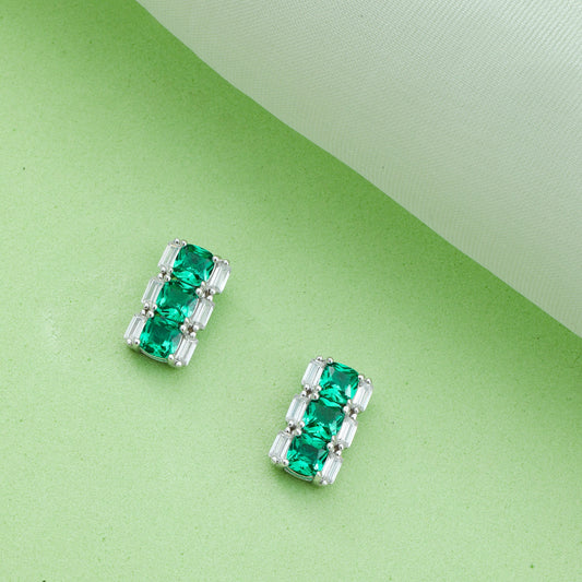 MAIRA Adorable 925 Sterling Silver Zirconia Stud Earrings | Premium Rhodium-Plated | Hypoallergenic Jewelry | Perfect Gifts for Girls & Women