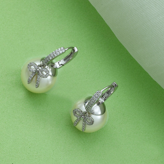 MAIRA Pearl 925 Sterling Silver Earrings for Women