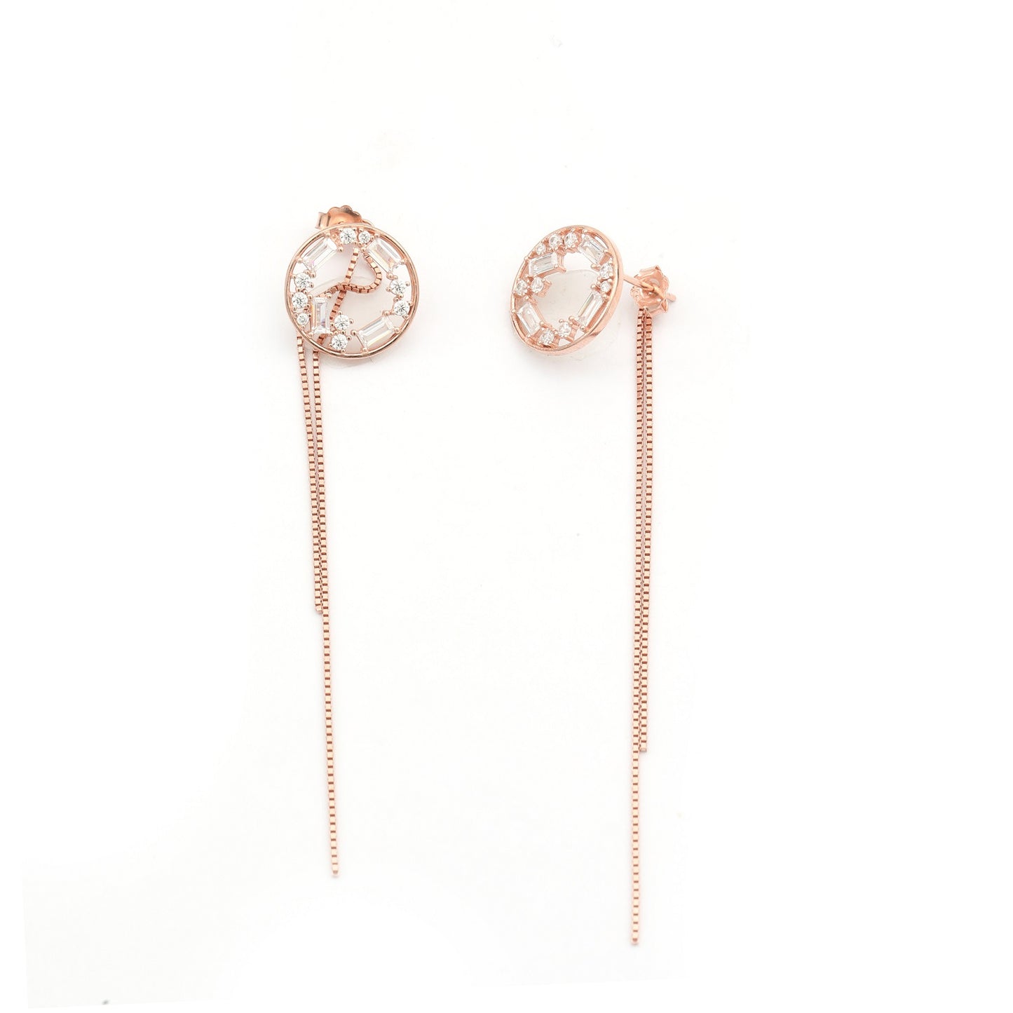 Maira Sterling Silver Celestial Drop Earrings