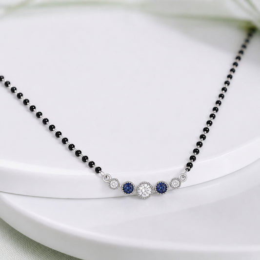 Royal Blue Crystal Grace Mangalsutra