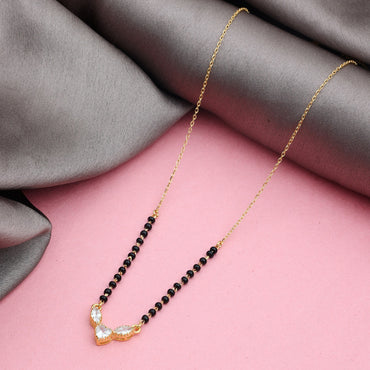 MAIRA Gold Plated Sterling Silver 18 Inch Mangalsutra for Women
