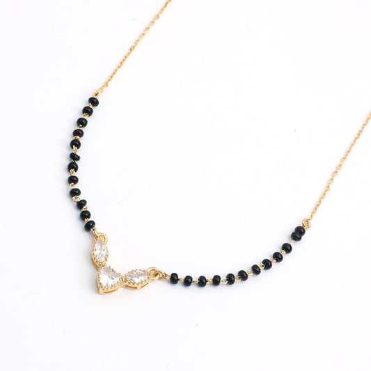 MAIRA Gold Plated Sterling Silver 18 Inch Mangalsutra for Women