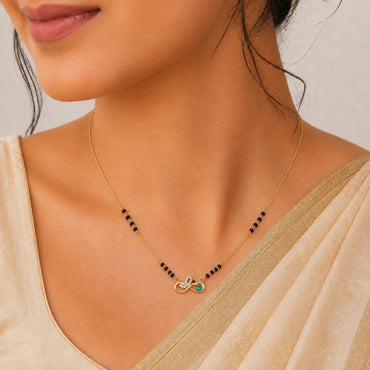 Emerald Eternity Infinity Mangalsutra