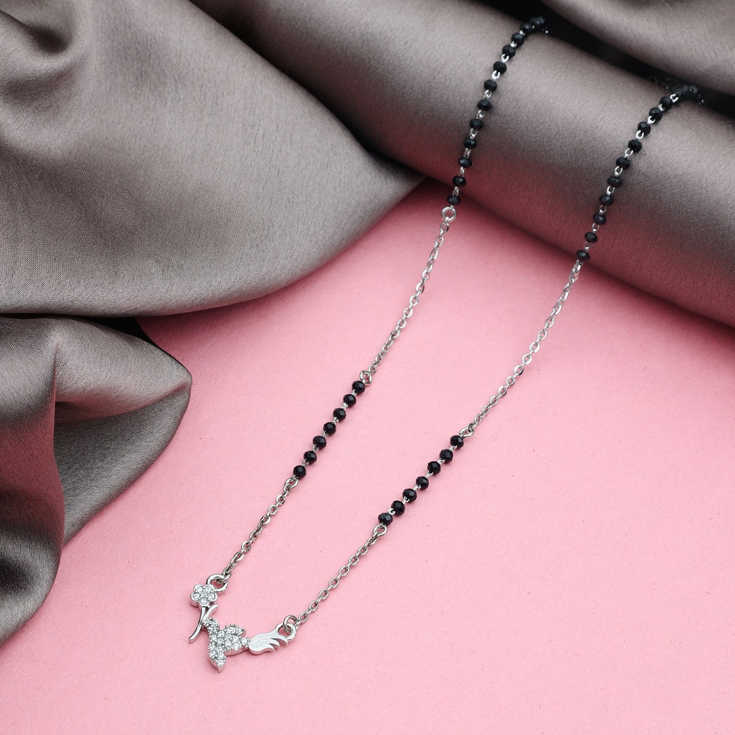 Maira Sterling Silver The Avian Bloom Mangalsutra