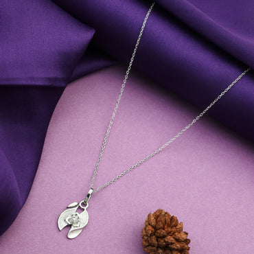 MAIRA 925 Sterling Silver Valentine Pendant Chain Necklace for Girls / Women