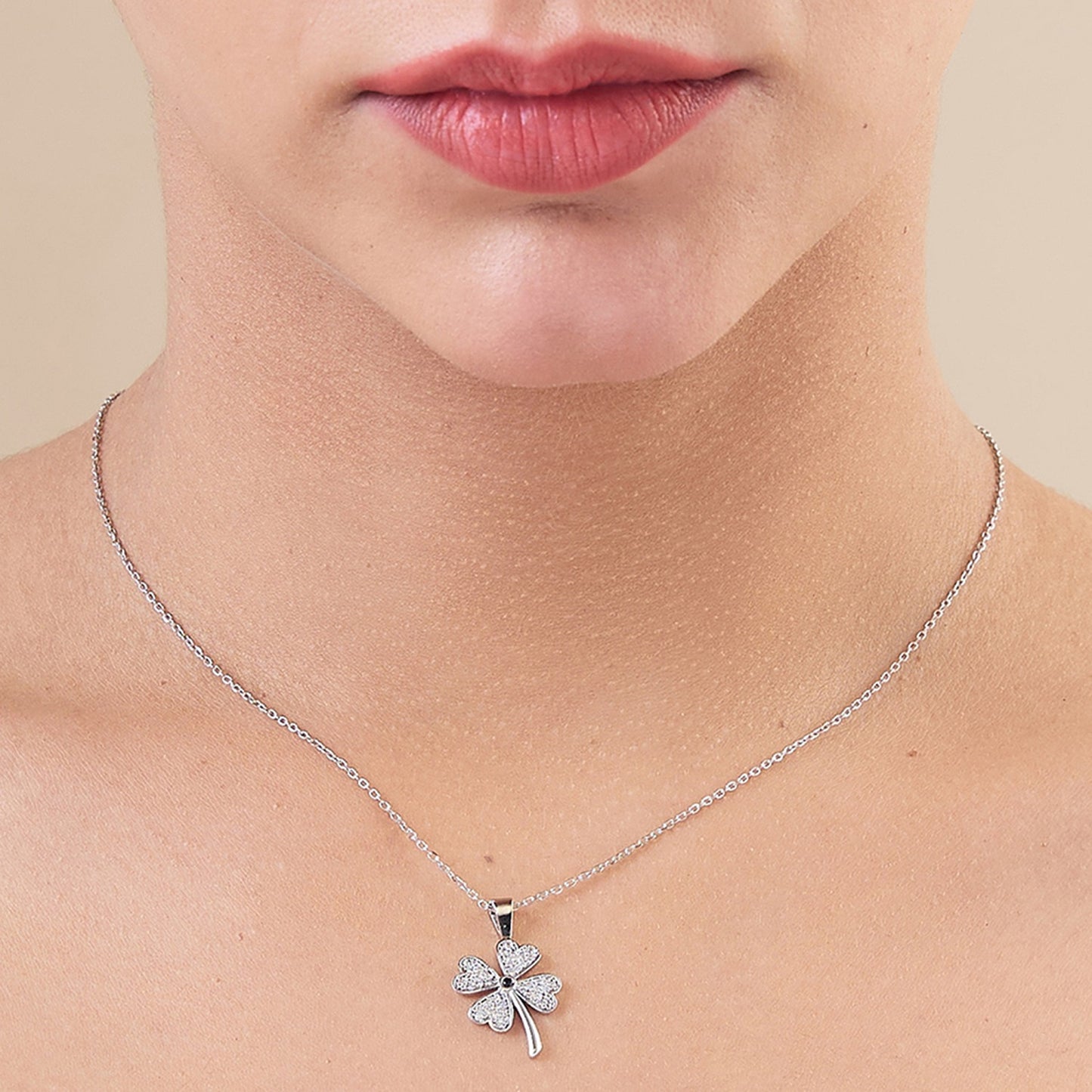 MAIRA 925 Sterling Silver Multi Heart Valentine Pendant Chain Necklace for Women / Girls