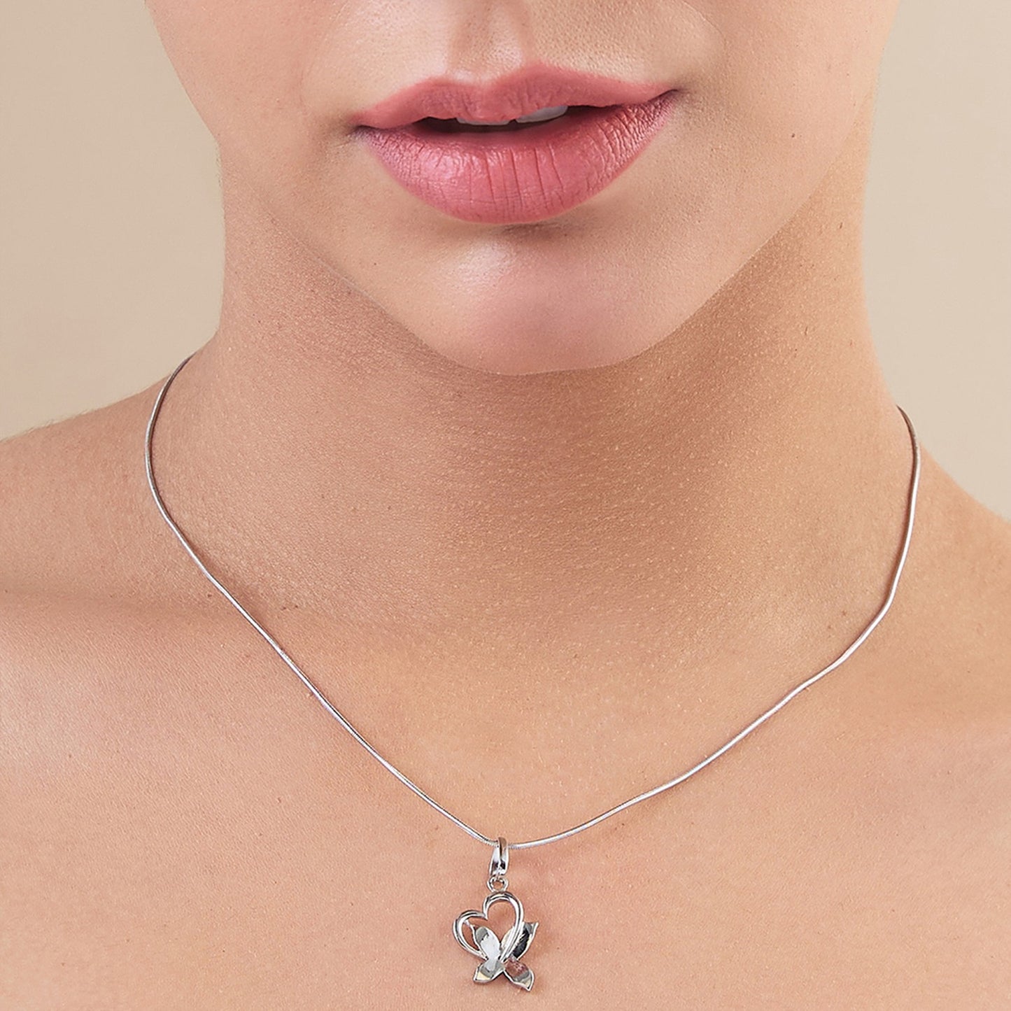 MAIRA 925 Sterling Silver Classic Pendant Chain for Girls