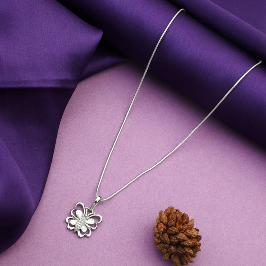 MAIRA 925 Sterling Silver Pendant Chain Necklace for Girls/ Women