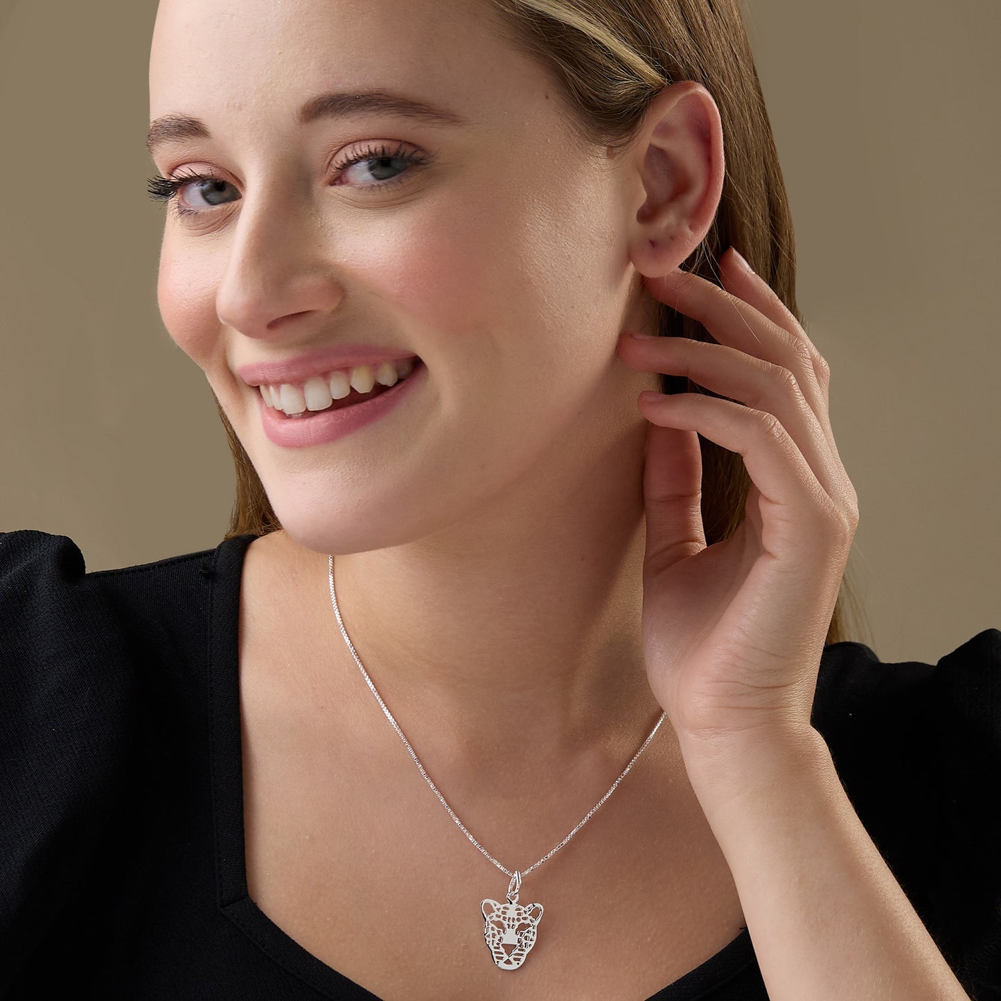 MAIRA 925 Sterling Silver Pendant Chain Necklace for Girls / Women