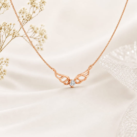 Celestial Wings Rose gold 925 sterling silver Necklace