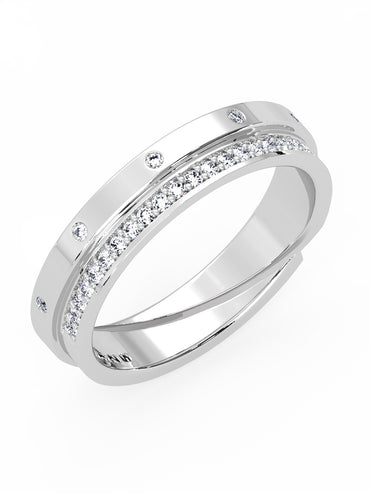 MAIRA Pure 925 Sterling Silver Spade Adjustable Ring Gift for Women and Girls