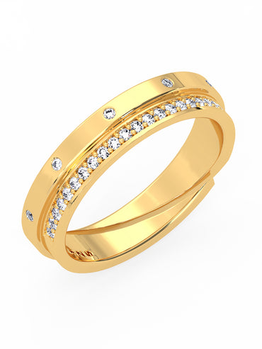 MAIRA Pure 925 Sterling Silver Spade Adjustable Ring Gift for Women and Girls