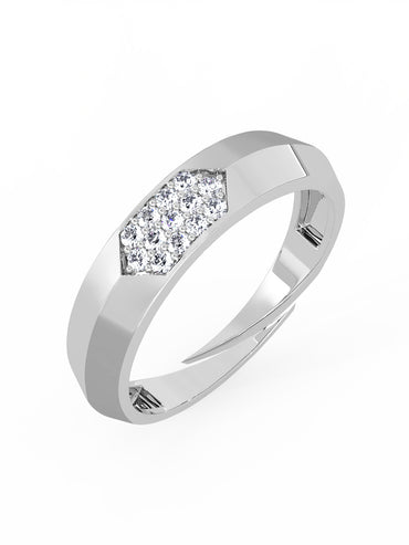 MAIRA 925 Sterling Silver Cubic Zircon Adjustable Ring for Women & Girls | Hypoallergenic | 6 Months Warranty | Valentine Gift For Her