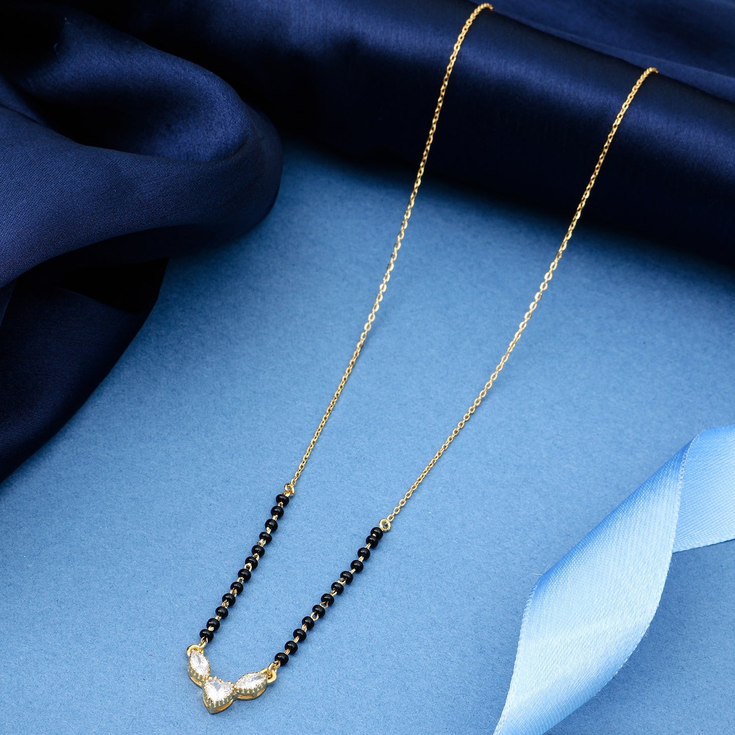 Maira Sterling Silver Minima Sparkle Mangalsutra