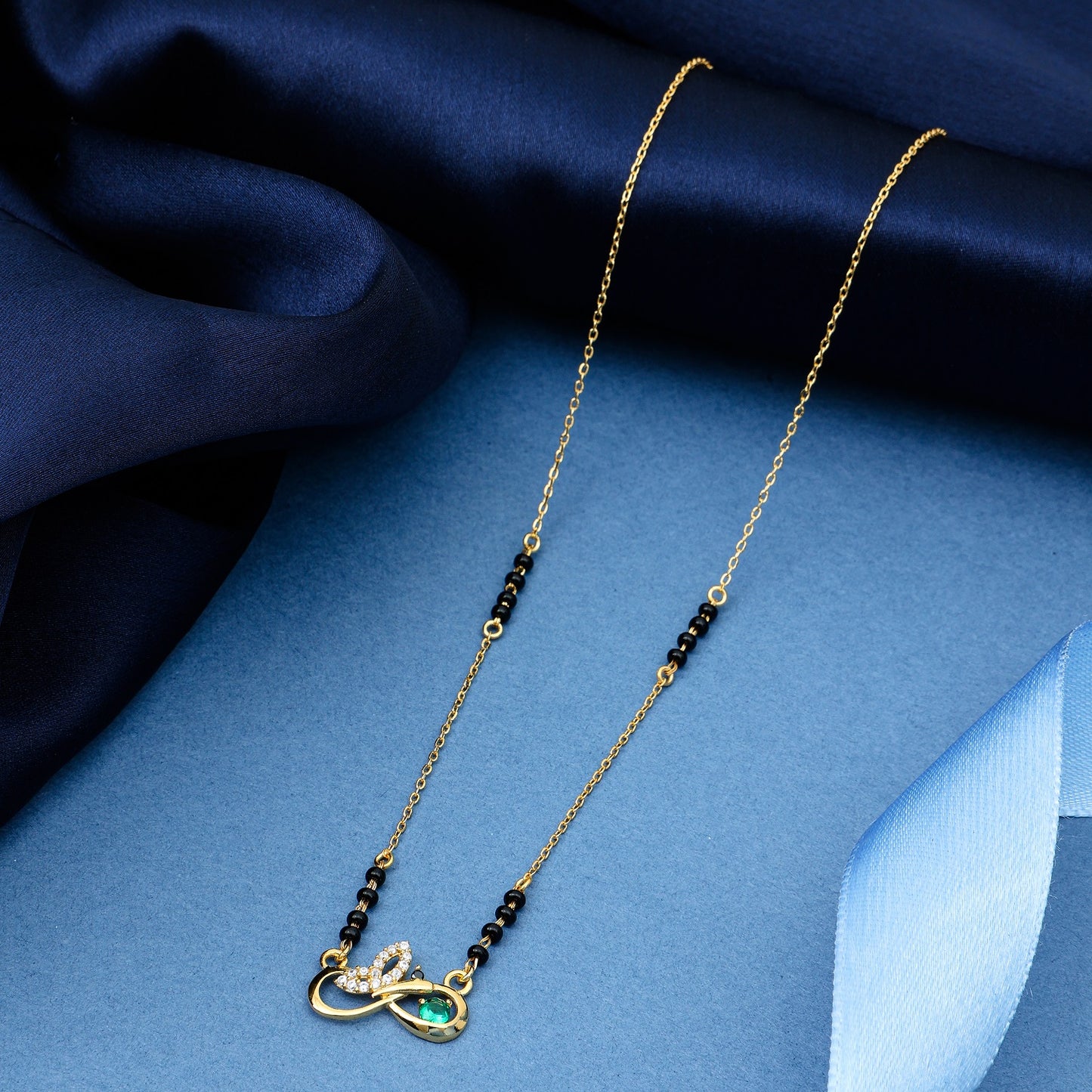 Maira Sterling Silver Infinity Mangalsutra