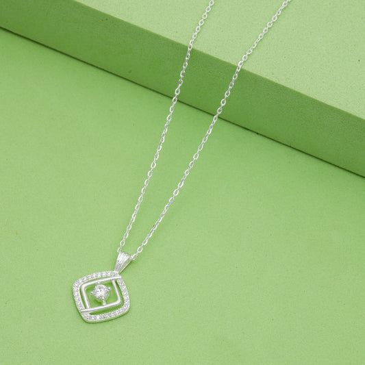 MAIRA 925 Sterling Silver Pearl Pendant Necklace Chain For Girls & Women