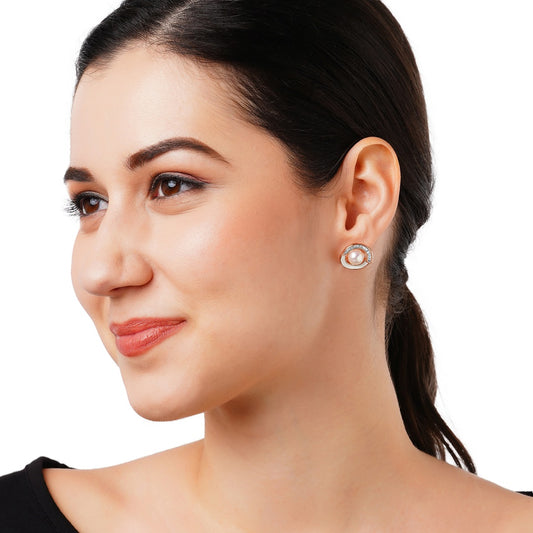 Maira Sterling Silver Lumina Orbit Earrings