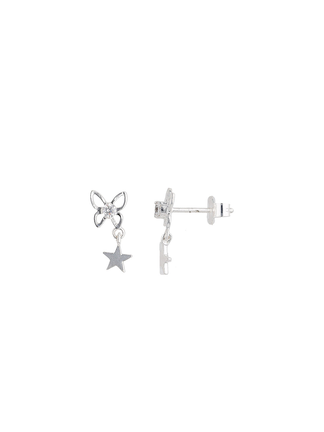 Maira Sterling Silver Astral Wing Drop Earrings