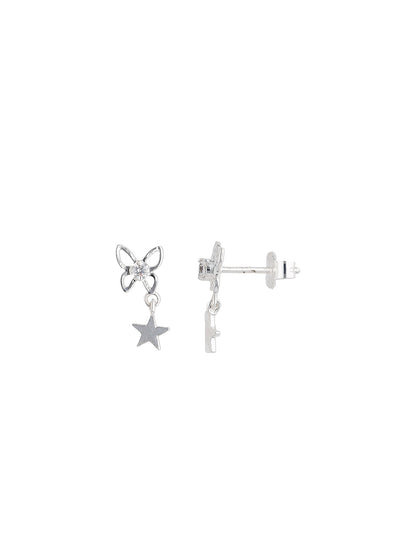 Maira Sterling Silver Astral Wing Drop Earrings