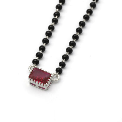 MAIRA Traditional Simple 18 inch Dailywear Mangalsutra in 925 Sterling Silver Jewellery