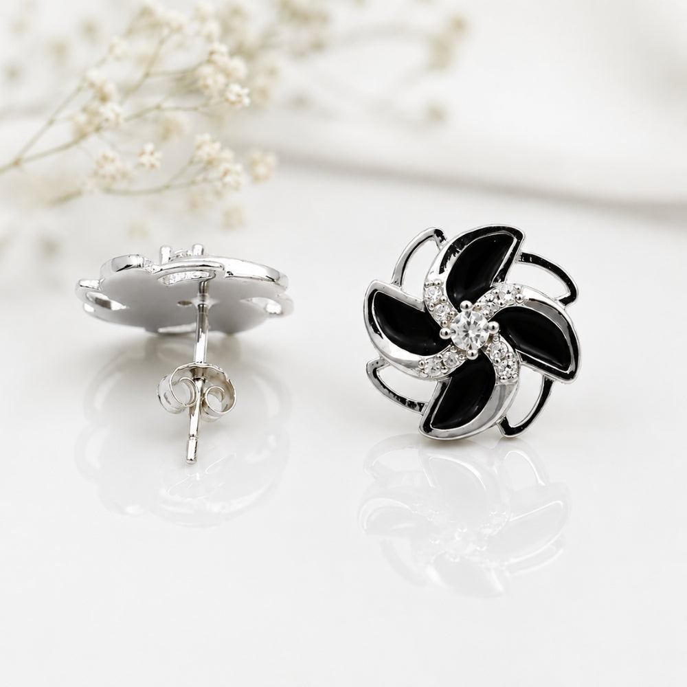Noir Bloom Studs