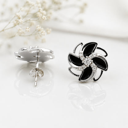 Noir Bloom Studs