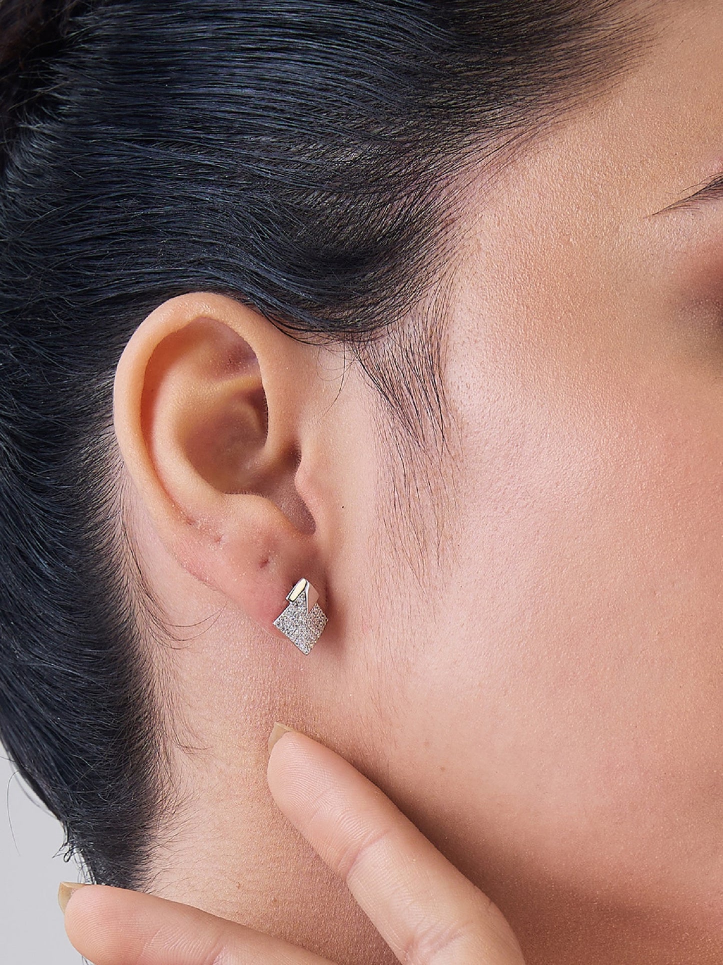 Maira Sterling Silver Pave Earrings