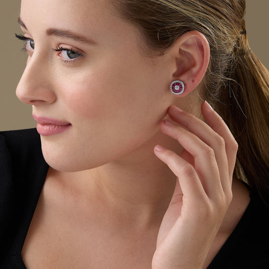 Maira Sterling Silver Radial Ray Earrings