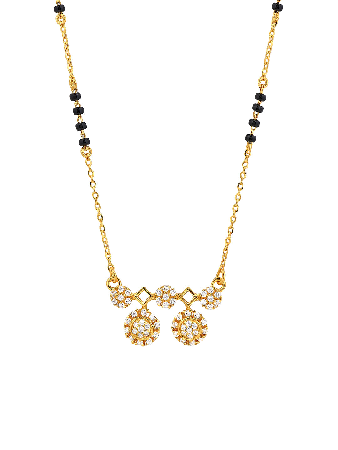 Maira Sterling Silver Eternal Circles Mangalsutra