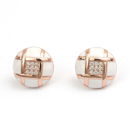 Maira Sterling Silver Lattice Lumina Earrings