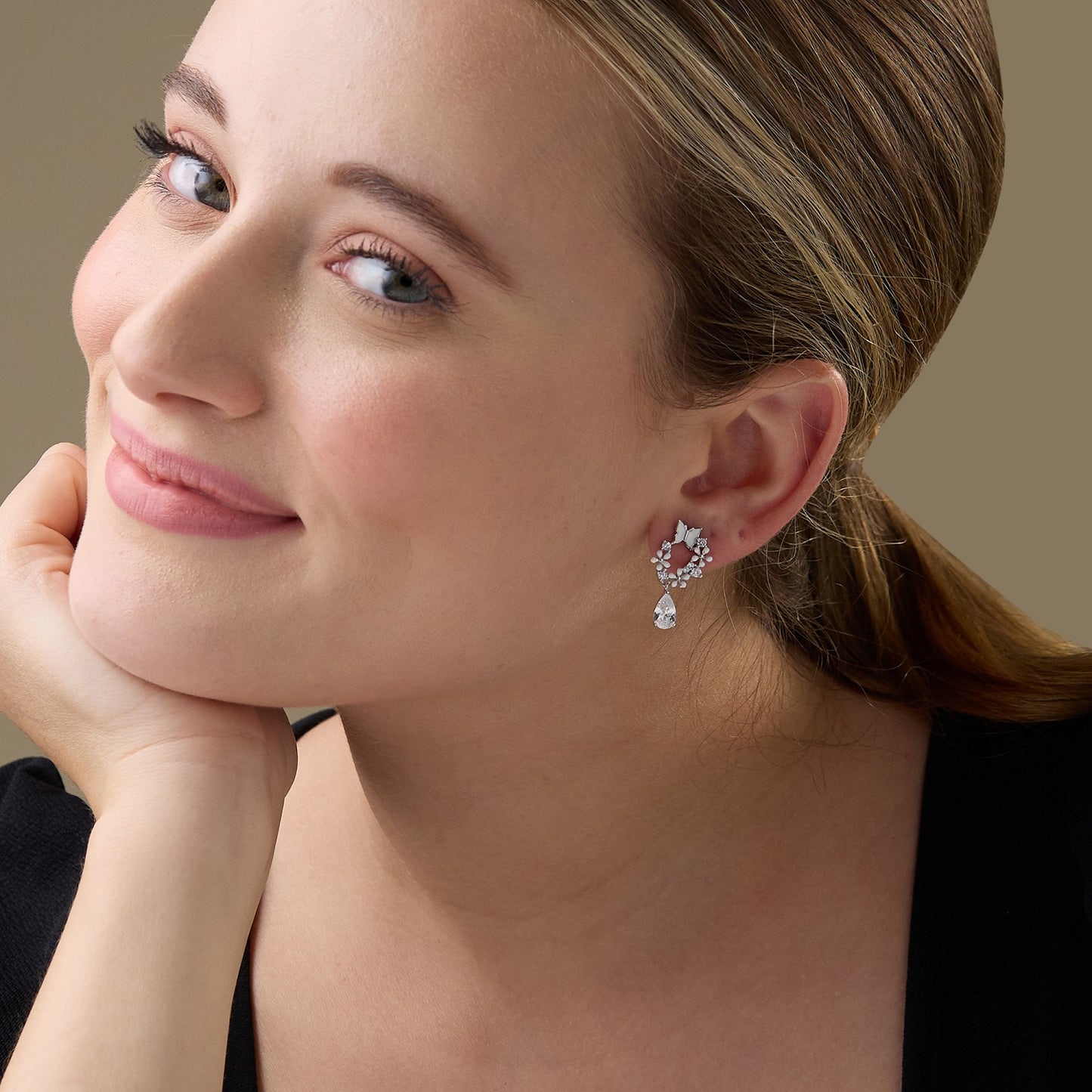 Maira Sterling Silver Starlight Garland Earrings