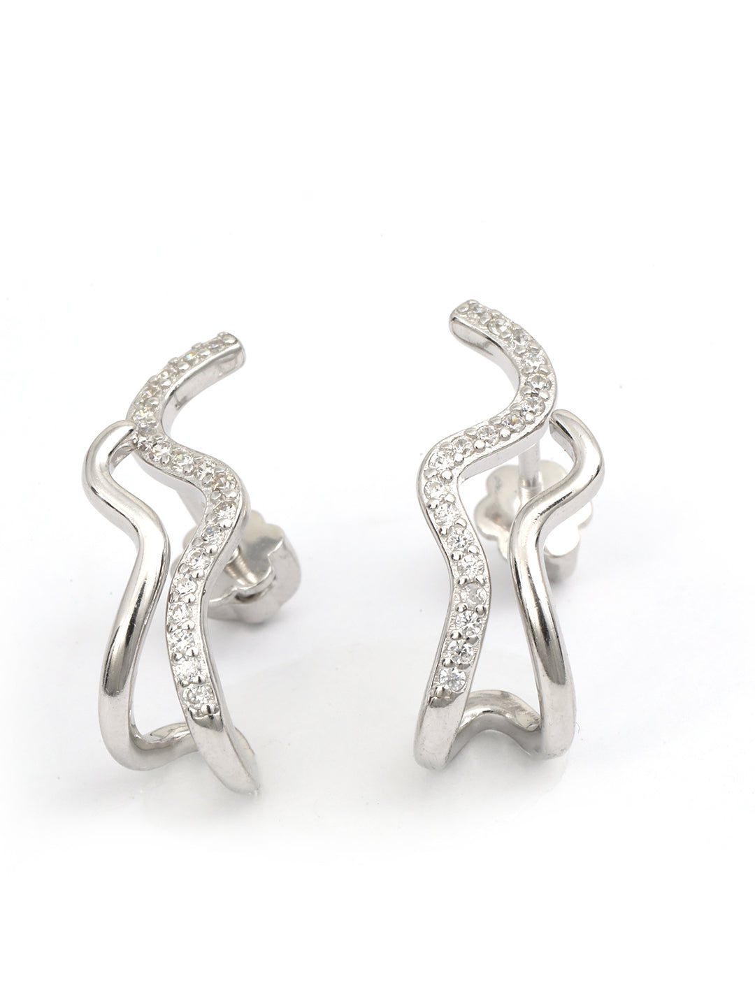 Maira Sterling Silver Ripples Earrings