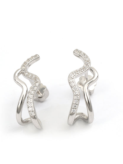 Maira Sterling Silver Ripples Earrings