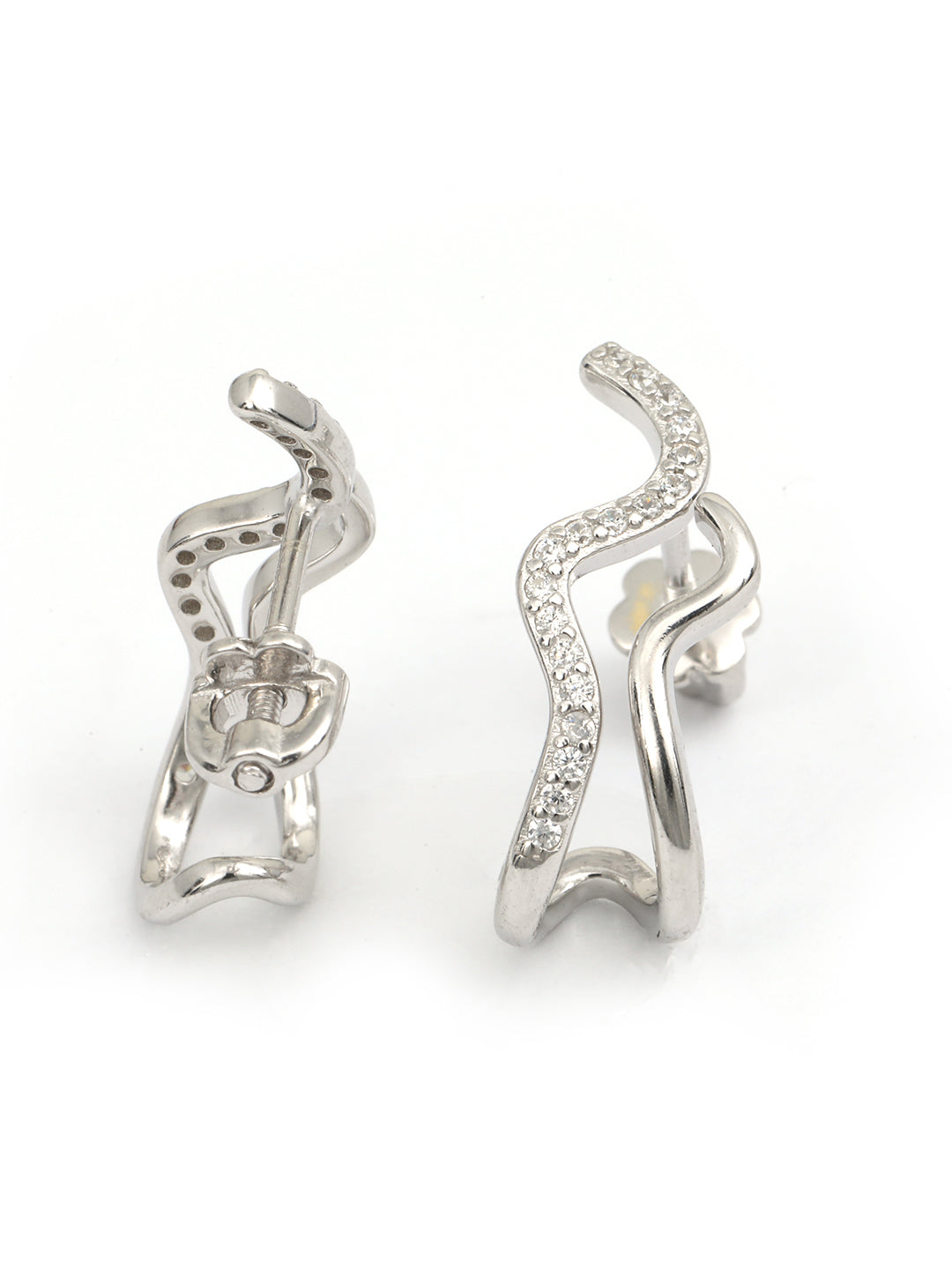 Maira Sterling Silver Ripples Earrings