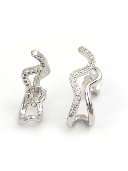 Maira Sterling Silver Ripples Earrings