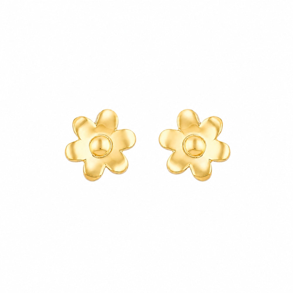 Classic Floral Gold Stud