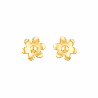 Classic Floral Gold Stud