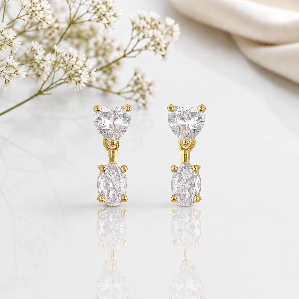 Eternal Heart Crystal Gold Drop