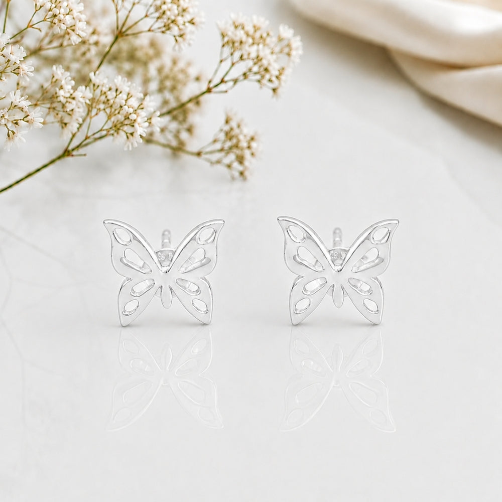 Butterfly Shape Elegant Cutwork Stud