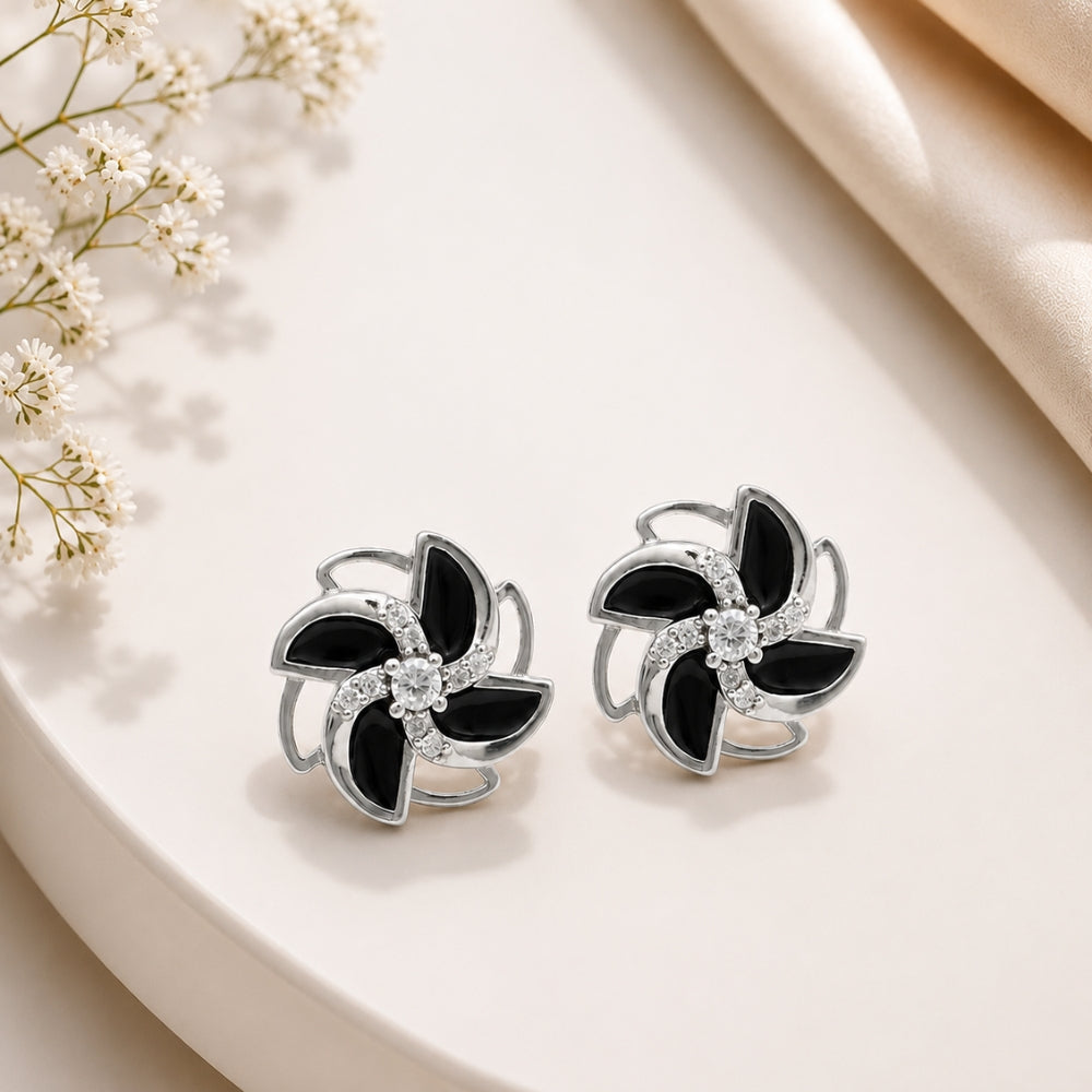 Noir Bloom Studs