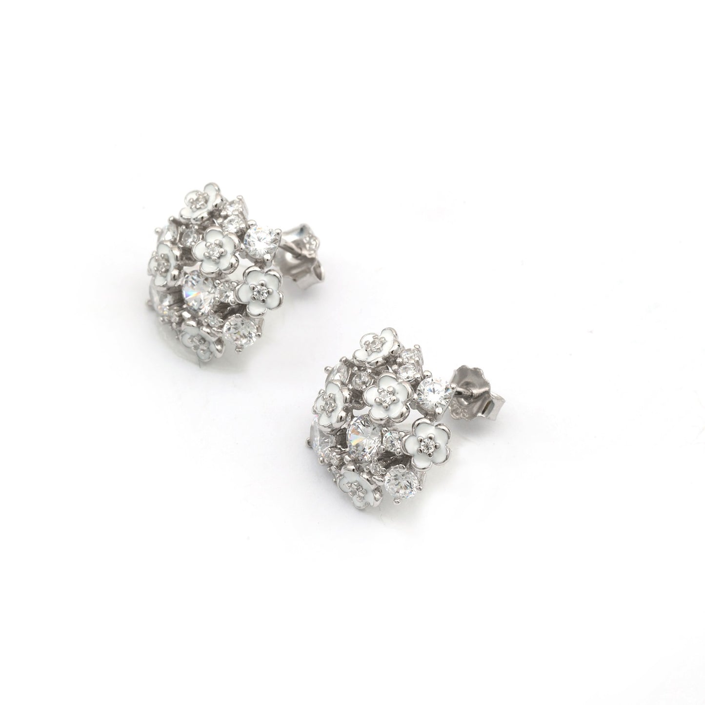 Maira Sterling Silver Floret Earrings