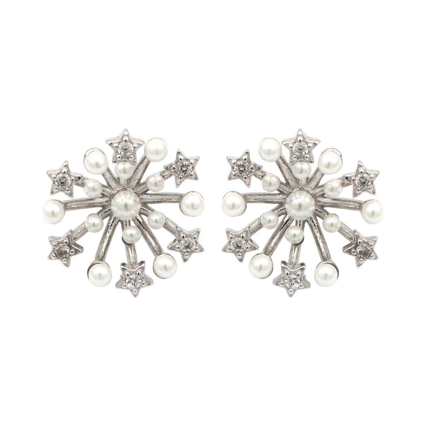 Maira Sterling Silver Astral Radiance Earrings