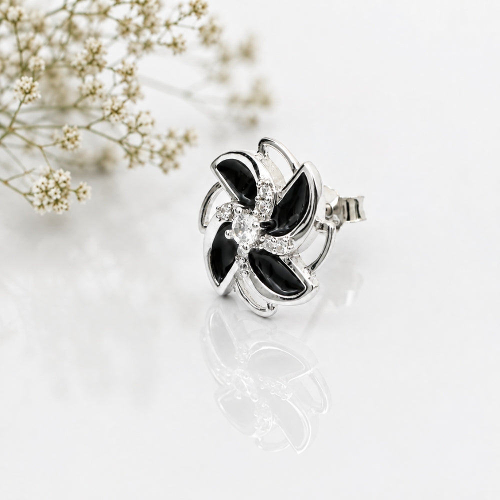 Noir Bloom Studs