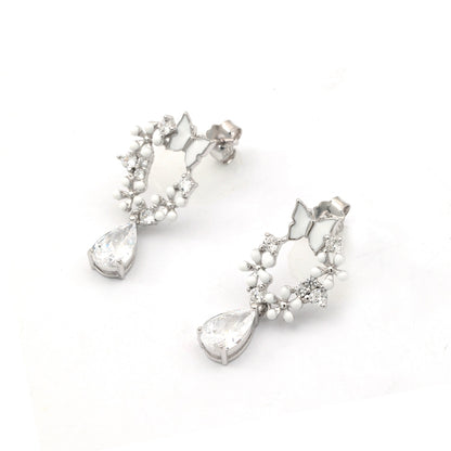 Maira Sterling Silver Starlight Garland Earrings