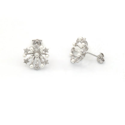 Maira Sterling Silver Astral Radiance Earrings