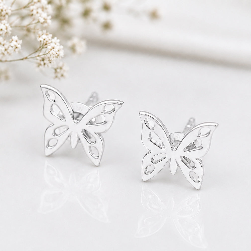 Butterfly Shape Elegant Cutwork Stud